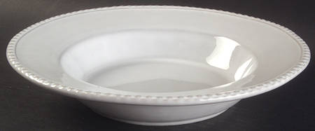Tyler Florence Chef's White Large Rim Soup Bowl