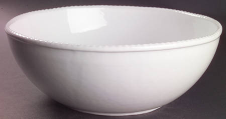 Tyler Florence Chef's White 12" Large Salad Serving Bowl