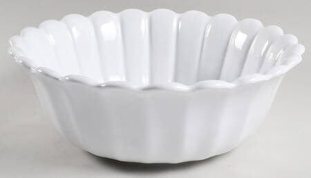 Tyler Florence Chef's White 12" Large Salad Serving Bowl