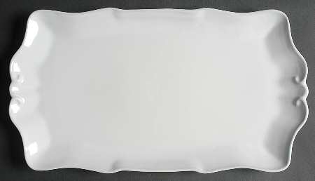 Tyler Florence Chef's White 15" Rectangular Serving Platter