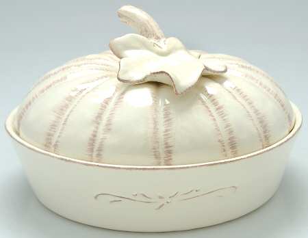 Countryside Harvest Pie Plate Safe with Ceramic Lid