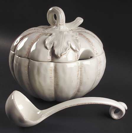 Countryside Harvest Figural Tureen & Lid with Ladle