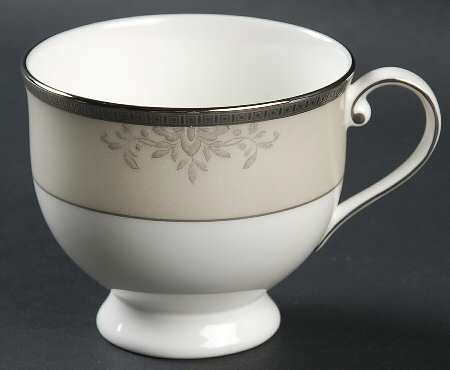 Floral Elegance Platinum Footed Cup