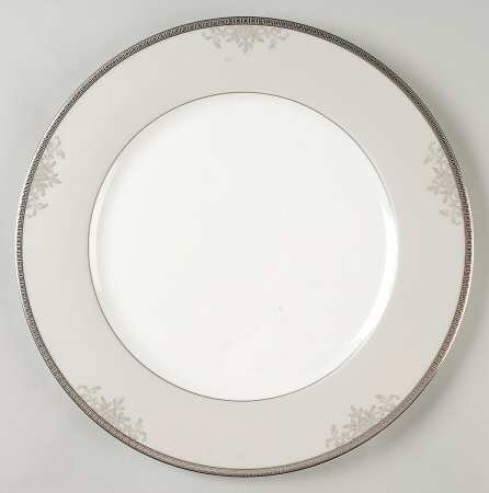 Floral Elegance Platinum 12" Chop Plate (Round Platter)