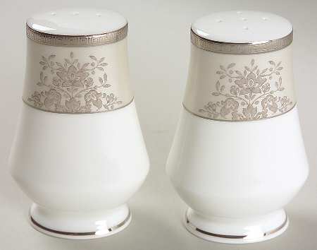 Floral Elegance Platinum Salt & Pepper Set