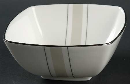 Platinum Matrix Square Fruit/Dessert (Sauce) Bowl