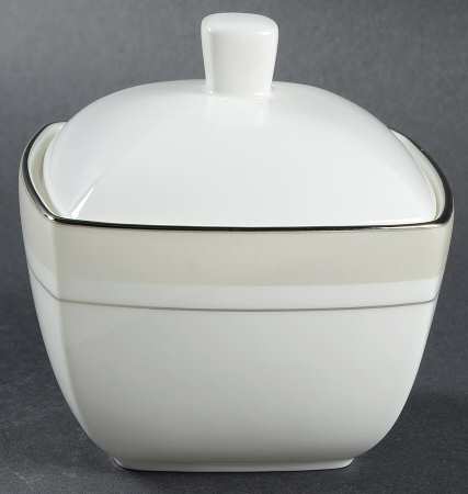 Platinum Matrix Sugar Bowl & Lid