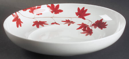 Pure Red 11" Pasta Serving Bowl