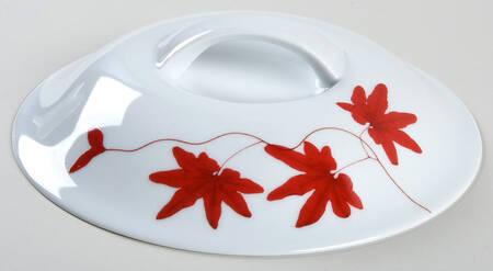 Pure Red Lid for 1.75 Qt Round Covered Casserole
