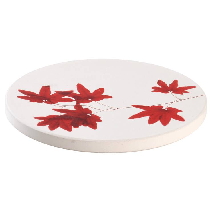 Pure Red Corkback Coaster
