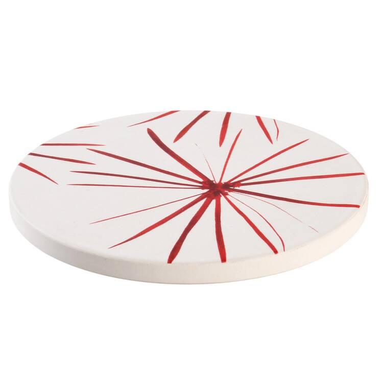 Pure Red Corkback Coaster