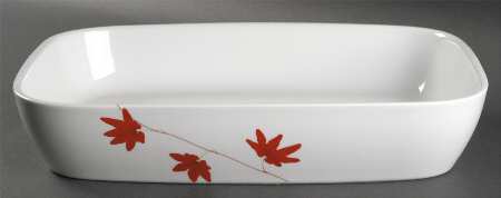 Pure Red 14" Rectangular Baker