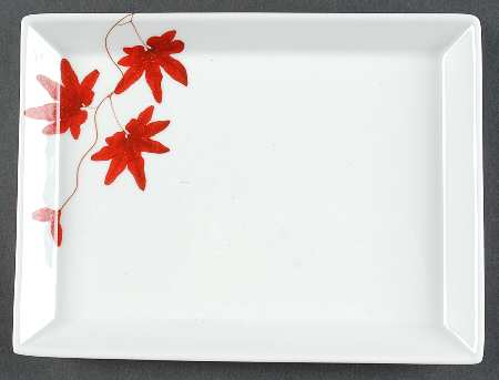 Pure Red 8" Rectangular Tray