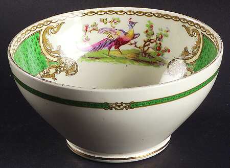 Chelsea Bird Green (No Enamel) Cranberry Bowl