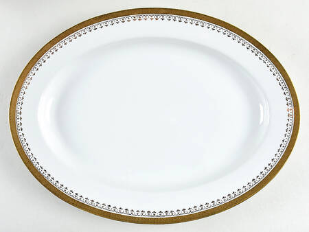 Gold Lace 14" Oval Serving Platter