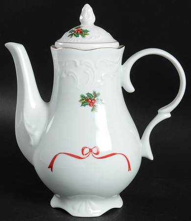 Basket of Cheer Coffee Pot & Lid