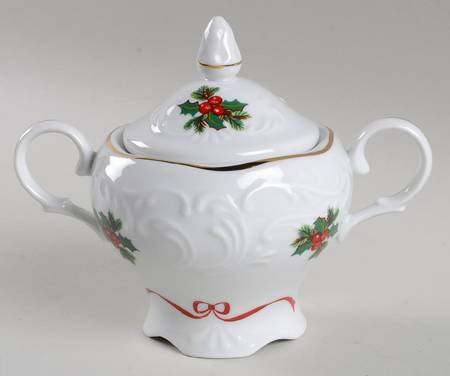 Basket of Cheer Sugar Bowl & Lid