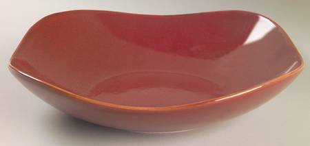 Global Cuisine Red 9" Individual Pasta Bowl
