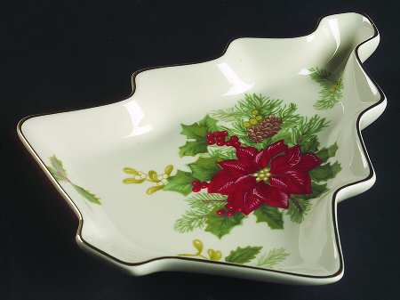 Holiday Bloom Open Candy Dish
