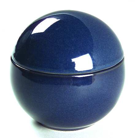 Global Cuisine Blue Sugar Bowl & Lid
