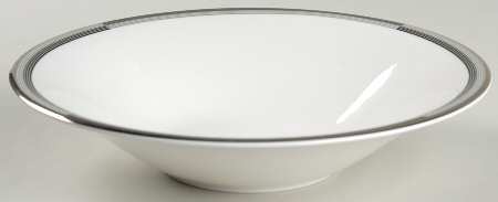 Connections Black and Platinum Coupe Soup Bowl by Mikasa
