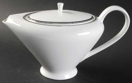 Connections Black and Platinum Teapot & Lid