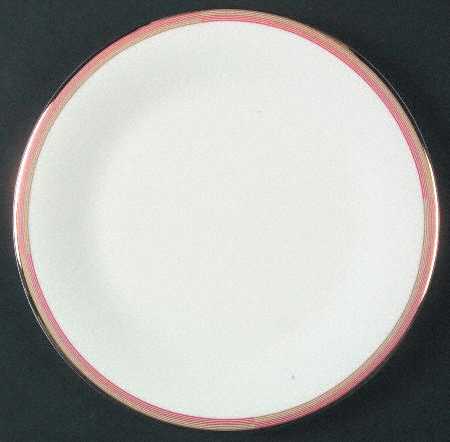 Connections Peach and Gold Salad Plate
