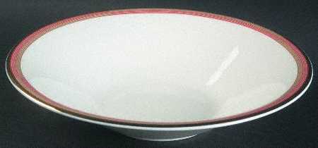 Connections Peach and Gold Coupe Soup Bowl