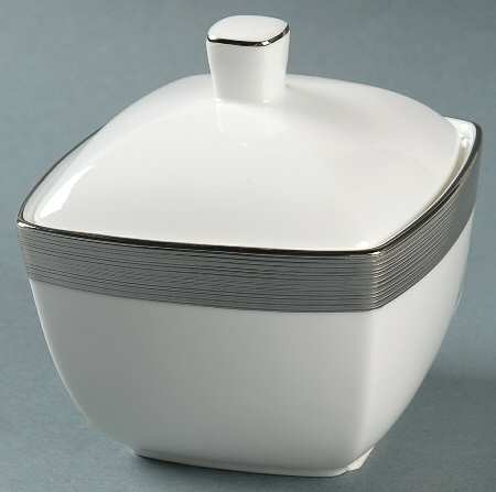 Ridge Square Square Sugar Bowl & Lid