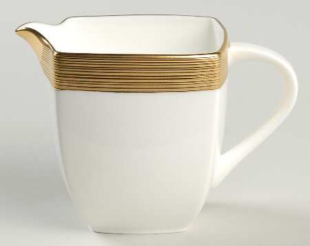 Ridge Square Gold Square Creamer