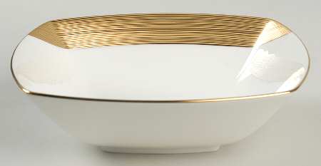 Ridge Square Gold Square Soup Bowl