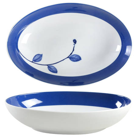 True Blue 10" Oval Vegetable Bowl