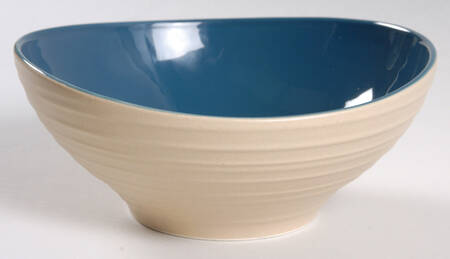 Swirl Dark Blue Coupe Cereal Bowl