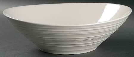 Swirl White 12" Pasta Serving Bowl