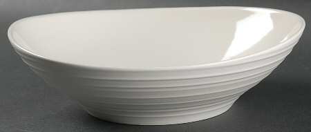 Swirl White 9" Individual Pasta Bowl