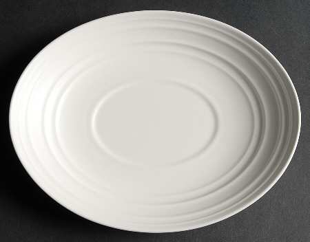 Swirl White Underplate for Gravy Boat