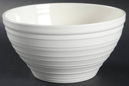 Swirl White 7" Stacking Bowl