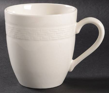 Basletweave White Mug
