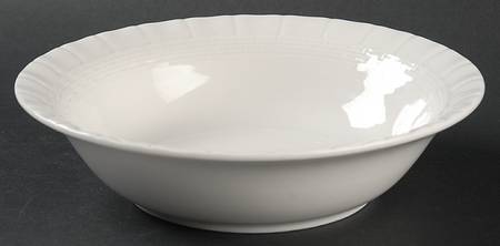 Basletweave White Soup/Cereal Bowl