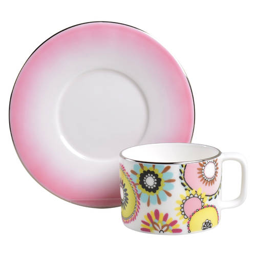 Margherita Flat Cup & Saucer Set