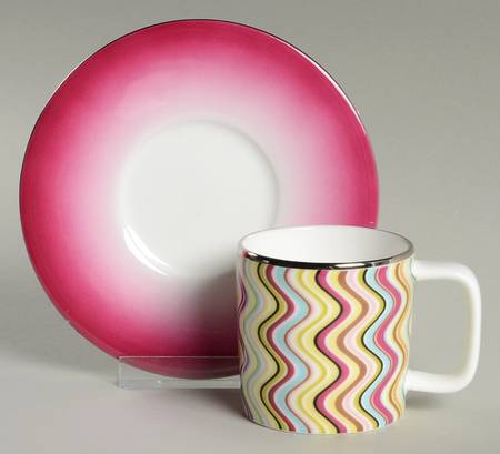 Margherita Flat Demitasse Cup & Saucer Set