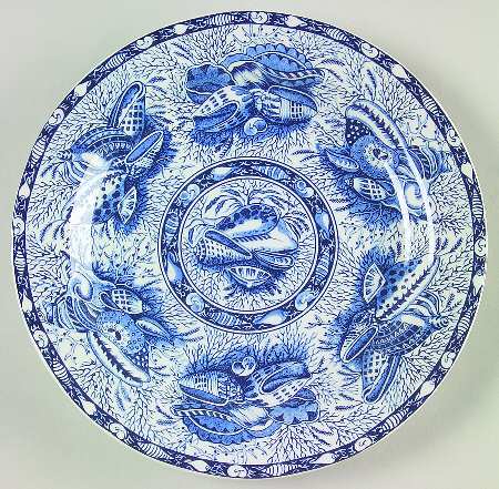 Torquay Blue (Smooth, No Trim) Salad/Dessert Plate