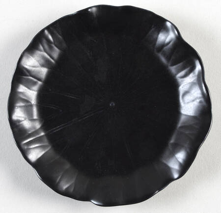 Lotus Black (Matte) Bread & Butter Plate