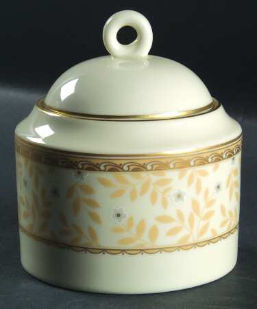 Flora Peach Sugar Bowl & Lid by Mikasa