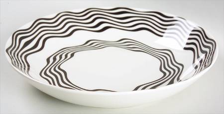 Bianco Nero Coupe Soup Bowl