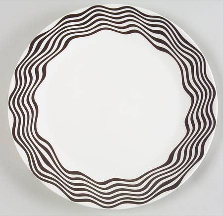 Bianco Nero Dinner Plate