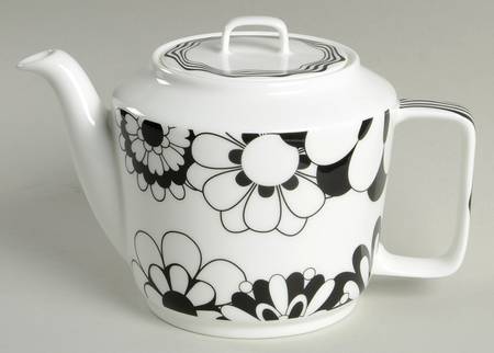 Bianco Nero Teapot & Lid