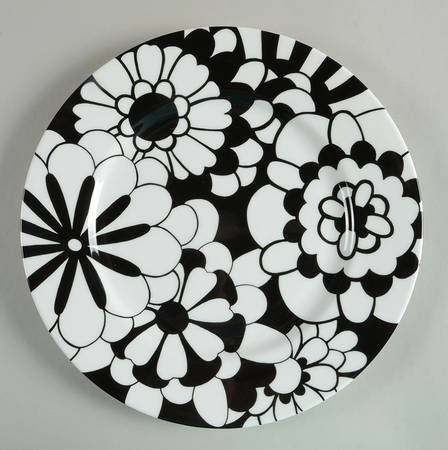Bianco Nero 12" Chop Plate (Round Platter)