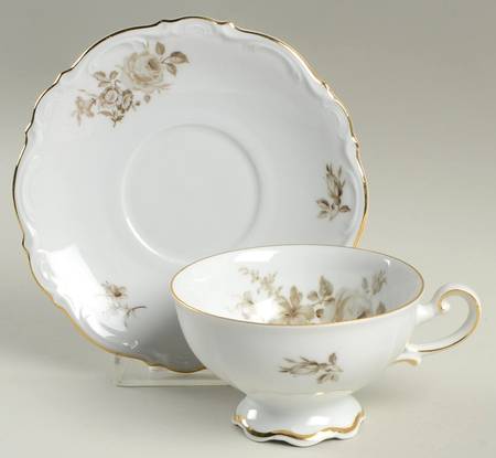 MIT207 Footed Cup & Saucer Set