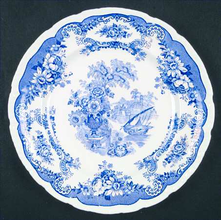 Bombay Blue (Scalloped) by John Maddock &amp; Sons